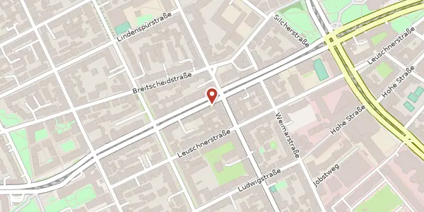 Karte der Umgebung von Schloßstraße 63A, 70176 Stuttgart