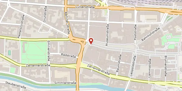 Karte der Umgebung von Westliche Karl-Friedrich-Str. 53 a, 75172 Pforzheim