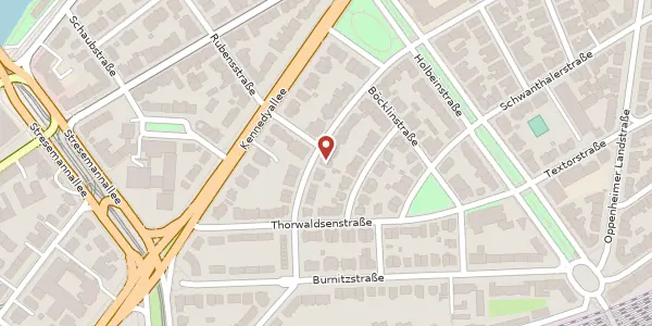 Karte der Umgebung von Passavantstr. 19, 60596 Frankfurt