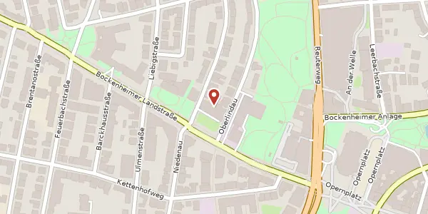 Karte der Umgebung von Bockenheimer Landstr. 20, 60323 Frankfurt