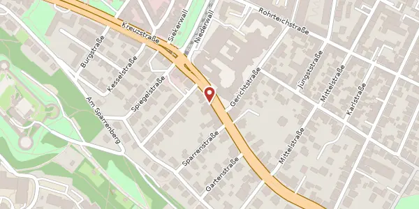 Karte der Umgebung von Detmolder Str. 10, 33604 Bielefeld
