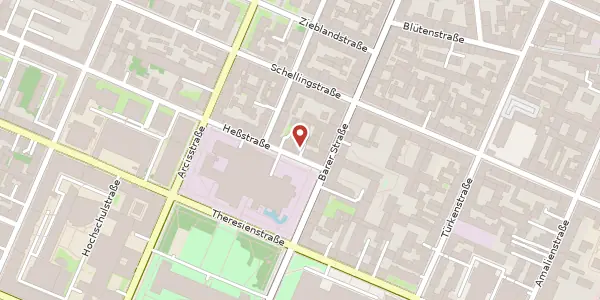 Karte der Umgebung von Heßstr. 4, 80799 München