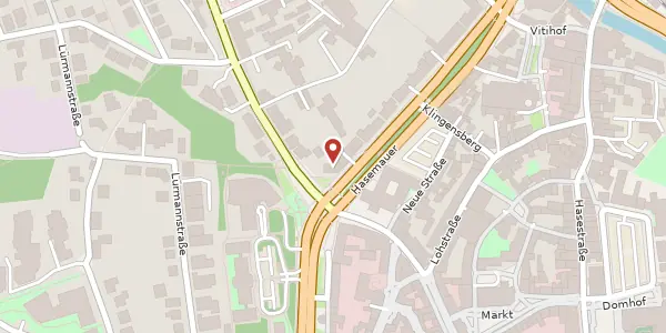Karte der Umgebung von Rißmüllerplatz 1, 49076 Osnabrück