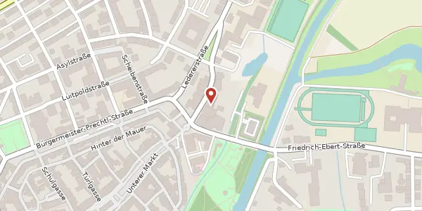 Karte der Umgebung von Sebastianstr. 4, 92637 Weiden