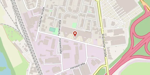 Karte der Umgebung von Hausinger Straße 6, 40764 Langenfeld