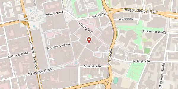 Karte der Umgebung von Ludwigstr. 8, 64283 Darmstadt