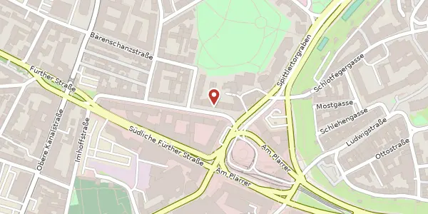 Karte der Umgebung von Fürther Str. 4a, 90429 Nürnberg