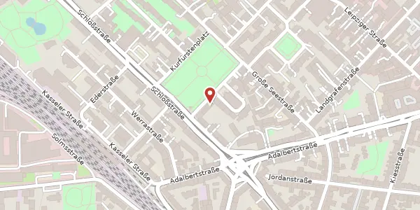 Karte der Umgebung von Kurfürstenplatz 35, 60486 Frankfurt