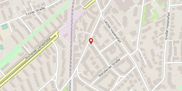 Karte der Umgebung von Ziegelhüttenweg 25, 60598 Frankfurt