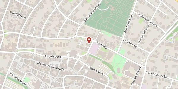 Karte der Umgebung von Apothekergasse 3, 75015 Bretten