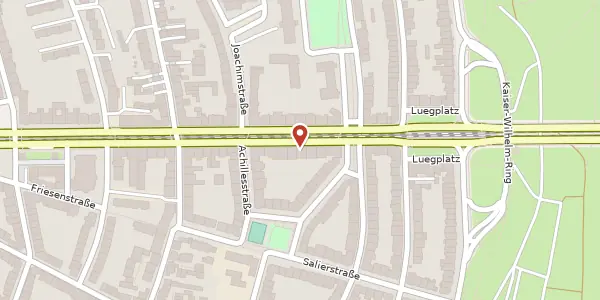 Karte der Umgebung von Luegallee 13, 40545 Düsseldorf