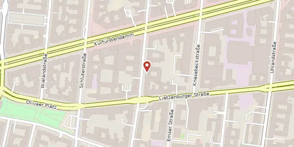 Karte der Umgebung von Bleibtreustraße 32, 10707 Berlin