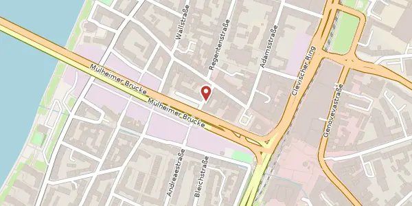 Karte der Umgebung von Biegerstr. 22, 51063 Köln