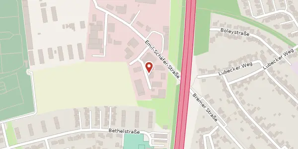 Karte der Umgebung von Emil-Schäfer-Str. 89, 47800 Krefeld