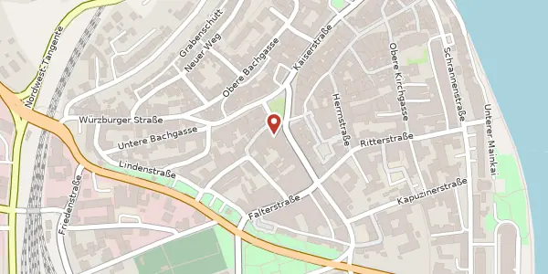 Karte der Umgebung von Königsplatz 6, 97318 Kitzingen