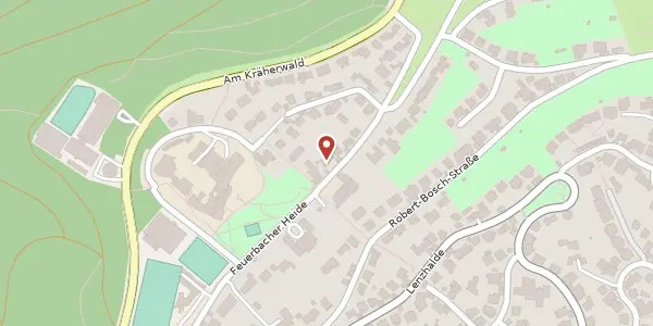 Karte der Umgebung von Feuerbacher Heide 53 A, 70192 Stuttgart