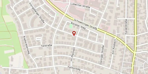 Karte der Umgebung von Breslauer Straße 9, 69181 Leimen