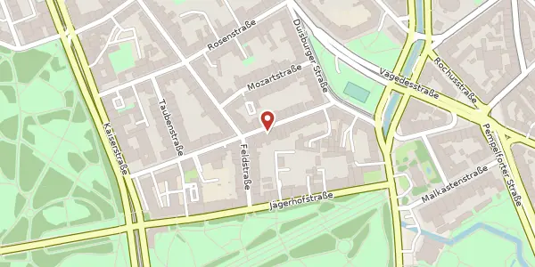 Karte der Umgebung von Gartenstr. 29, 40479 Düsseldorf