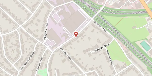 Karte der Umgebung von Dillenburger Weg 49, 40229 Düsseldorf