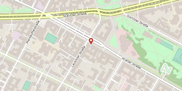 Karte der Umgebung von Wiener Straße 15, 10999 Berlin