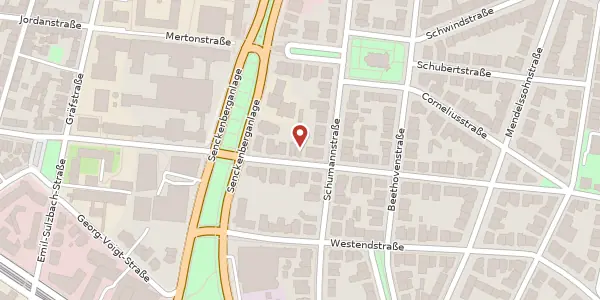 Karte der Umgebung von Kettenhofweg 124, 60325 Frankfurt