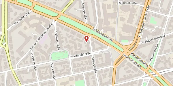 Karte der Umgebung von Spohrstr. 47, 60318 Frankfurt
