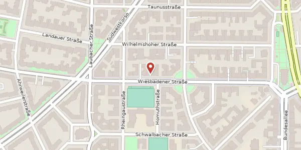 Karte der Umgebung von Wiesbadener Straße 11, 12161 Berlin