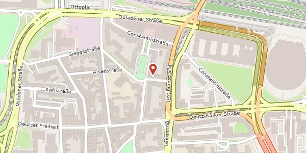 Karte der Umgebung von Kasemattenstr. 4, 50679 Köln