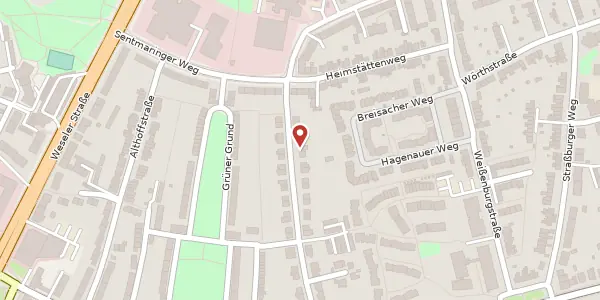 Karte der Umgebung von Habichtshöhe 9, 48151 Münster