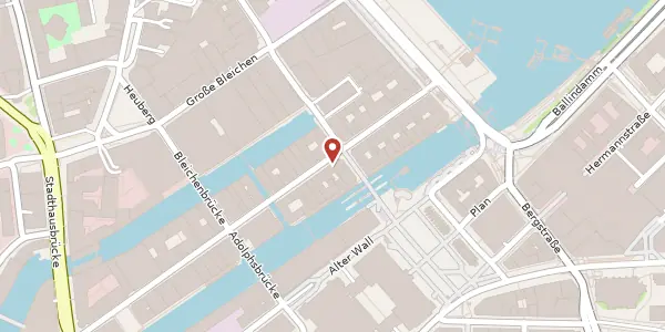Karte der Umgebung von Neuer Wall 25 / Schleusenbrücke 1, 20354 Hamburg