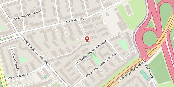 Karte der Umgebung von Homburger Landstr. 44 H, 60435 Frankfurt