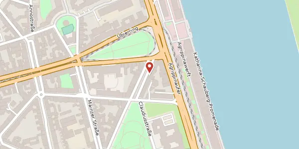 Karte der Umgebung von Trajanstr. 14, 50678 Köln