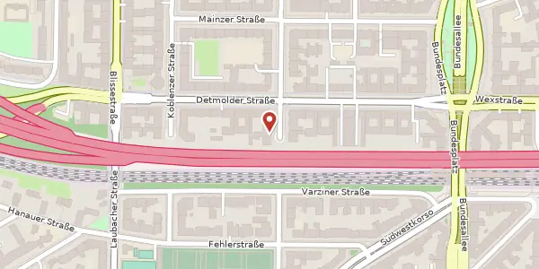 Karte der Umgebung von Weimarische Straße 12, 10715 Berlin