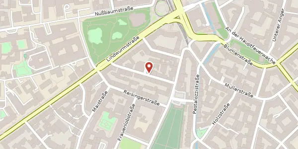 Karte der Umgebung von Augsburger Str. 8, 80337 München