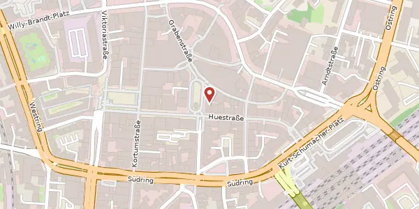 Karte der Umgebung von Dr.-Ruer-Platz 8, 44787 Bochum