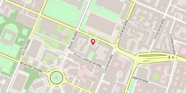 Karte der Umgebung von Gabelsberger Str. 17, 80333 München