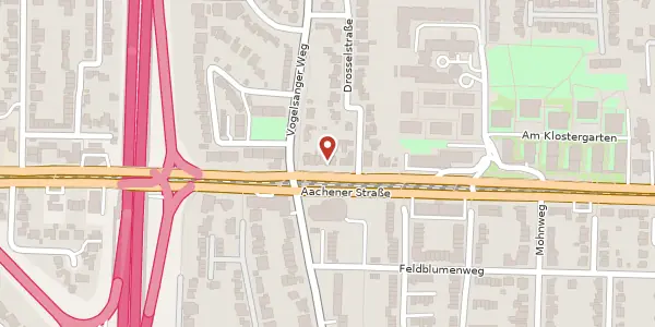 Karte der Umgebung von Aachener Str. 1060, 50858 Köln