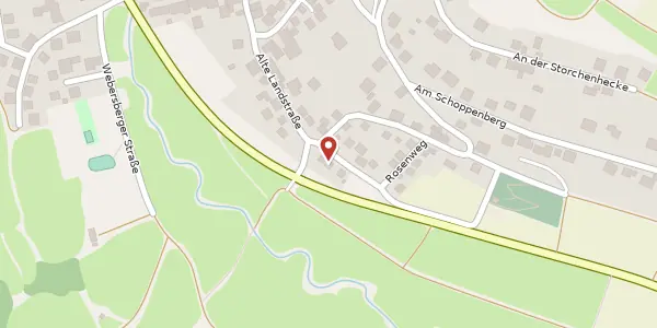 Karte der Umgebung von Alte Landstraße 16, 36251 Ludwigsau