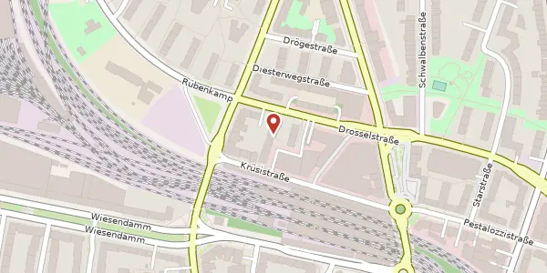 Karte der Umgebung von Drosselstraße 35b, 22305 Hamburg