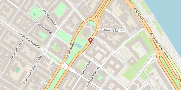 Karte der Umgebung von Kaiserstraße 64, 55116 Mainz