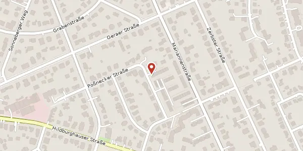 Karte der Umgebung von Pößnecker Straße 23, 12209 Berlin