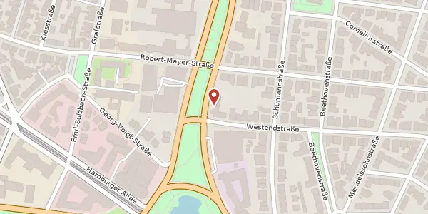 Karte der Umgebung von Senckenberganlage 10-12, 60325 Frankfurt