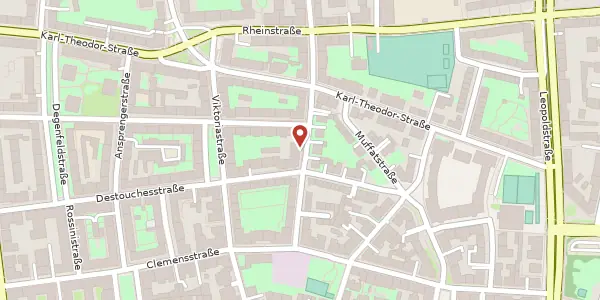 Karte der Umgebung von Moltkestr. 9, 80803 München