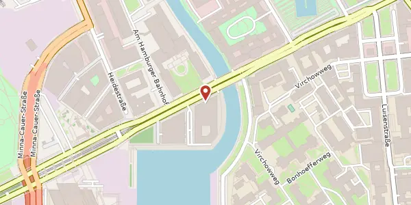 Karte der Umgebung von Invalidenstraße 74, 10557 Berlin