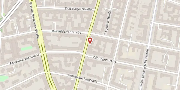 Karte der Umgebung von Konstanzer Straße 56, 10707 Berlin