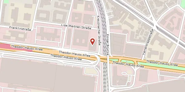 Karte der Umgebung von Theodor-Heuss-Allee 70, 60486 Frankfurt