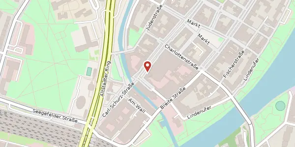 Karte der Umgebung von Carl-Schurz-Straße 16, 13597 Berlin