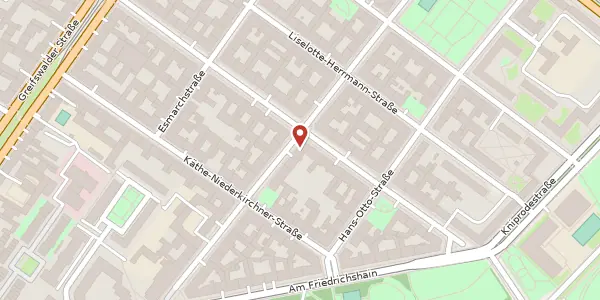Karte der Umgebung von Bötzowstraße 24, 10407 Berlin