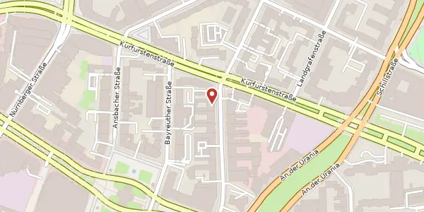 Karte der Umgebung von Keithstraße 17, 10787 Berlin
