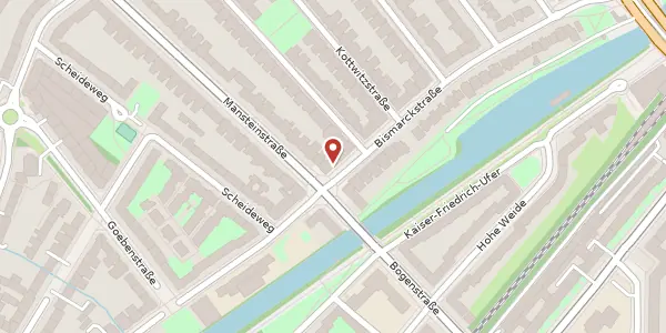 Karte der Umgebung von Bismarckstraße 88, 20253 Hamburg